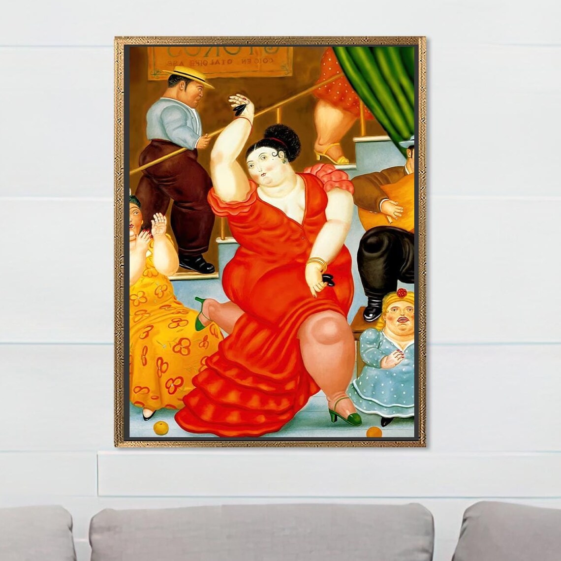 Fernando Botero Dancing Woman Abstract Art Print