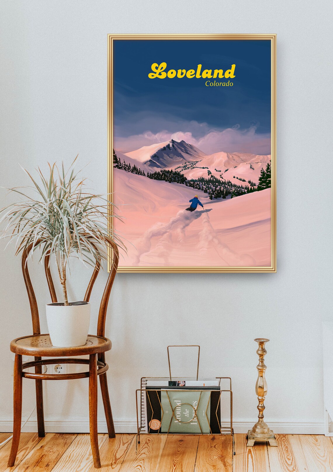Loveland Ski Resort Retro Travel Poster, Colorado - Image 2