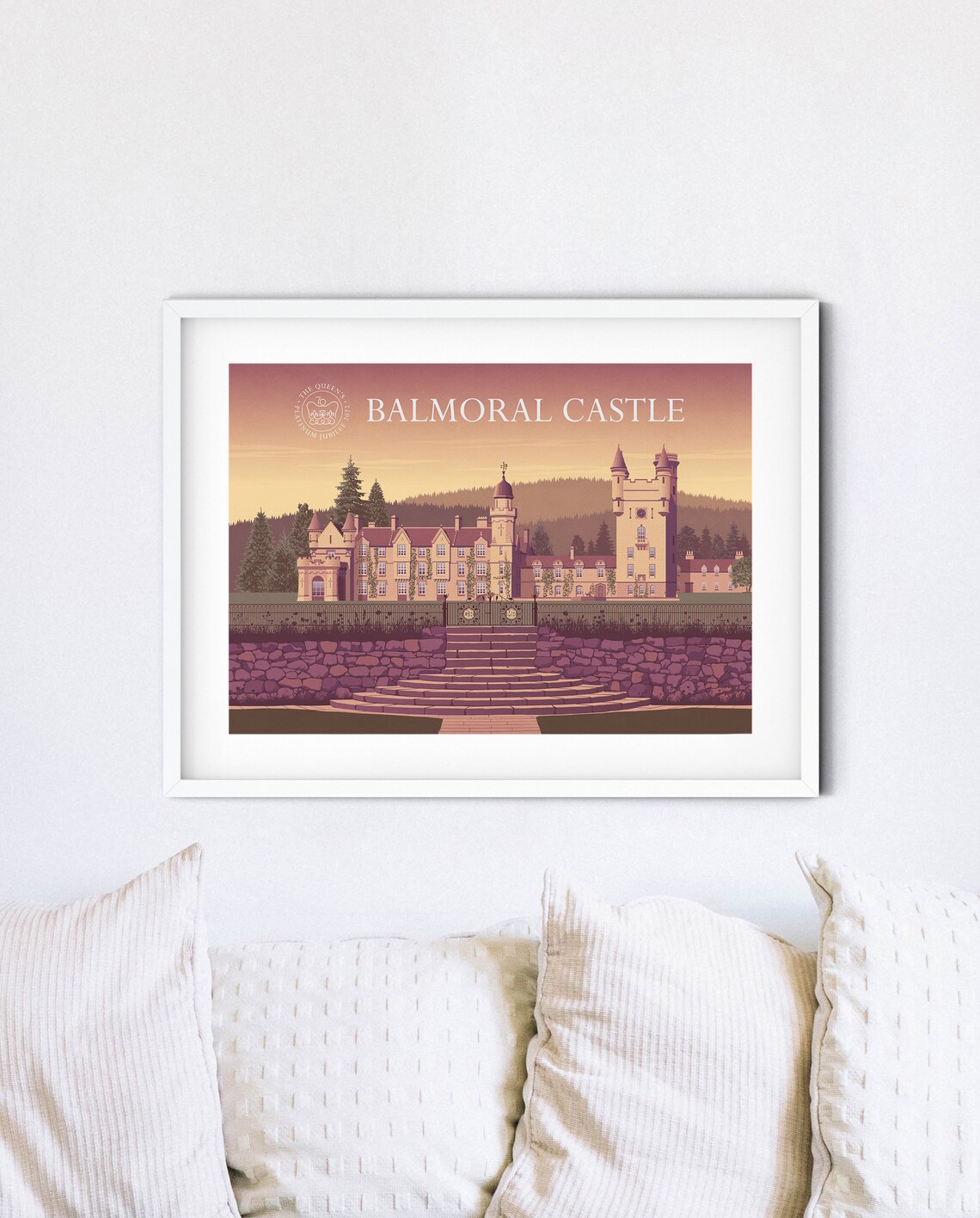 Balmoral Castle Royal Residence Platinum Jubilee 2022 Royal Poster - Image 4
