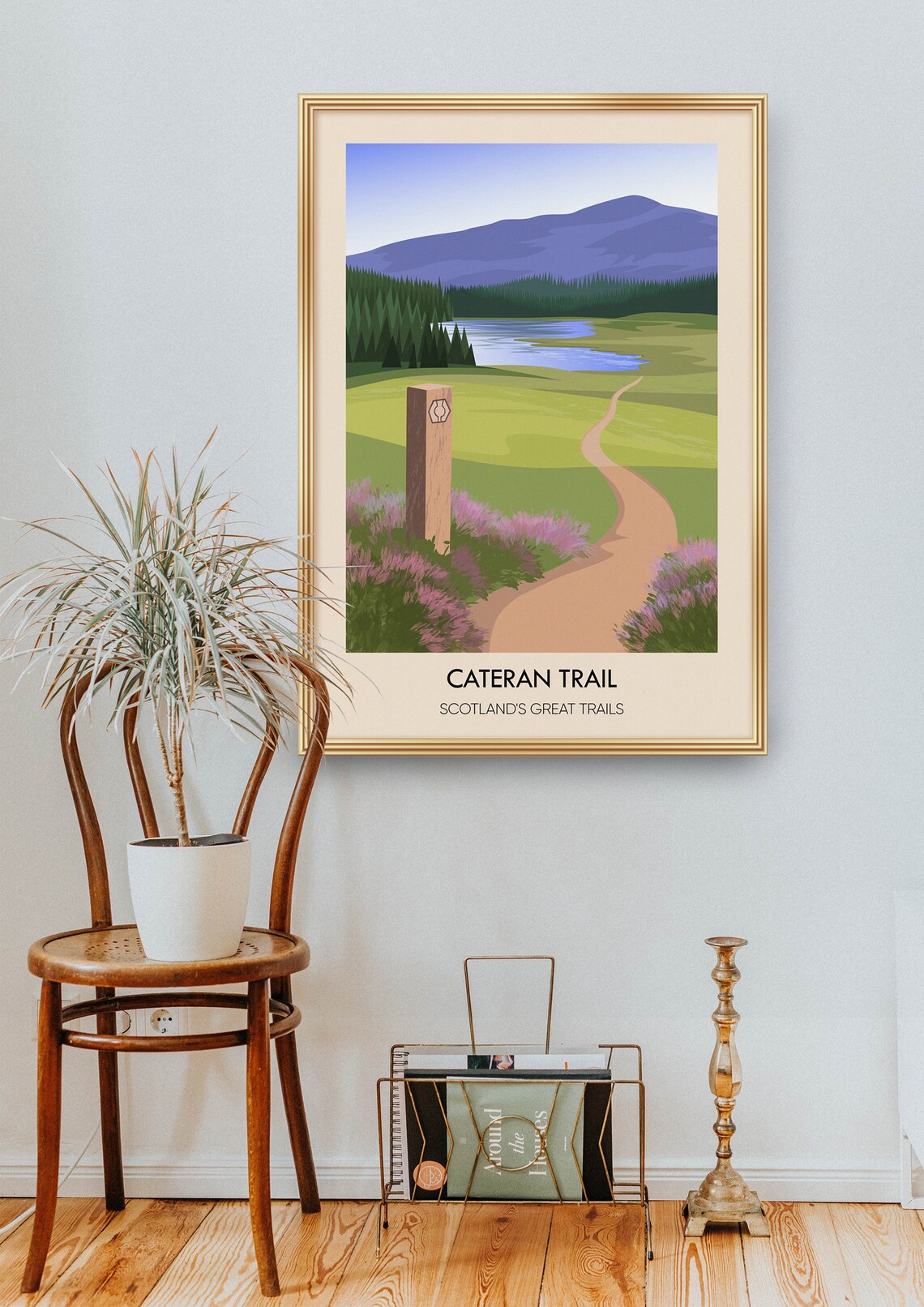 Cateran Trail Scotland Great Trails Hiking Path Vintage Travel Poster - Image 2