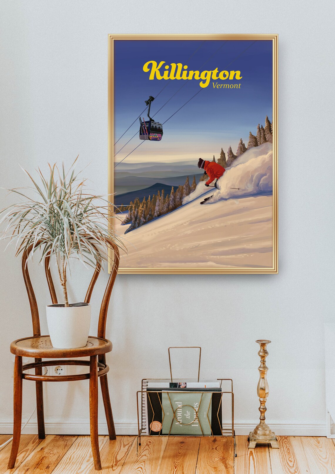 Killington Ski Resort Vintage Travel Poster Print - Image 2