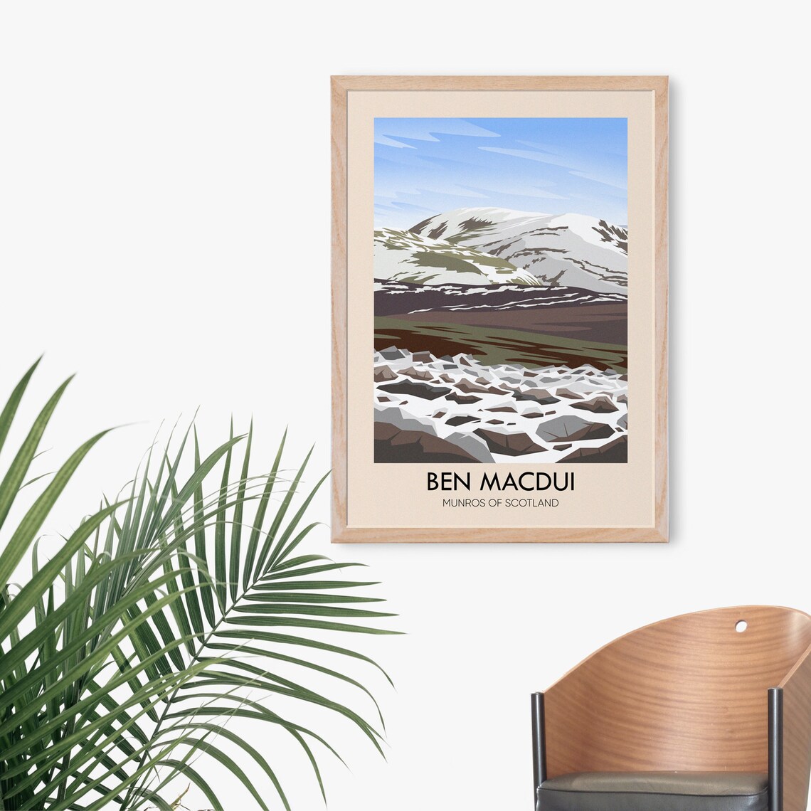 Ben Macdui Vintage Travel Poster, Scottish Mountains - Image 3
