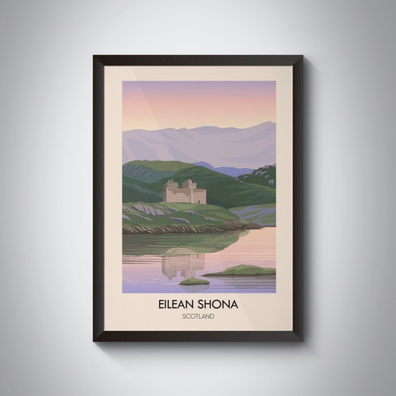 Eilean Shona Scotland Castle Tioram Sunset Loch Reflection Poster