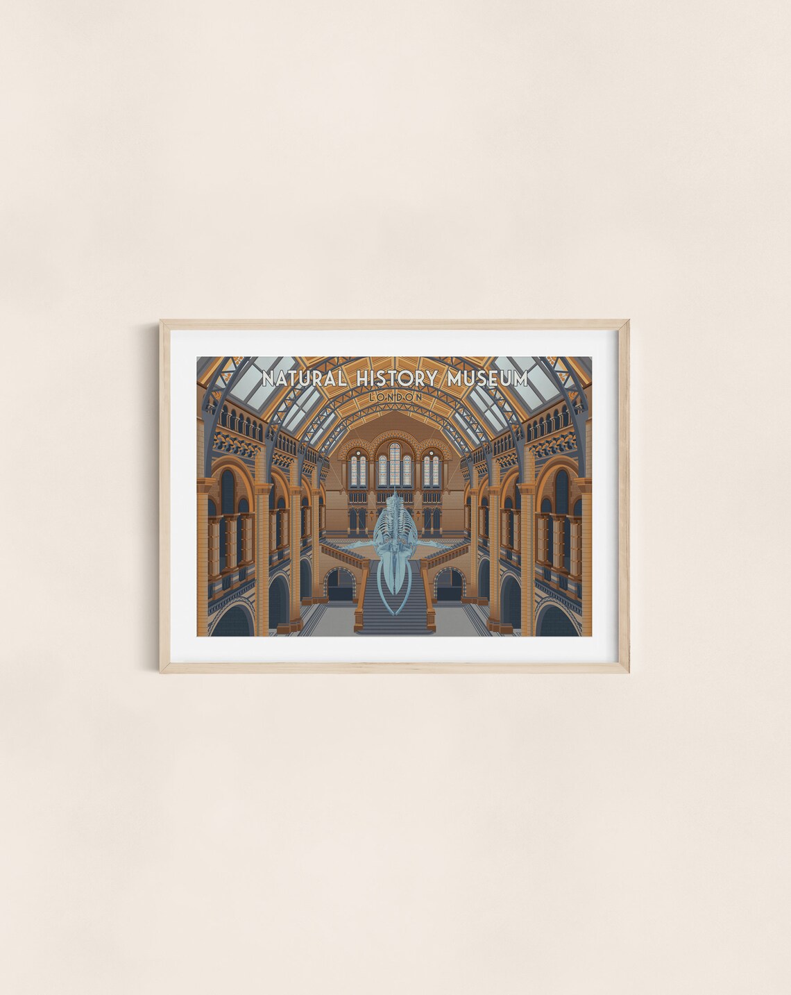 Natural History Museum London Travel Poster - Image 3