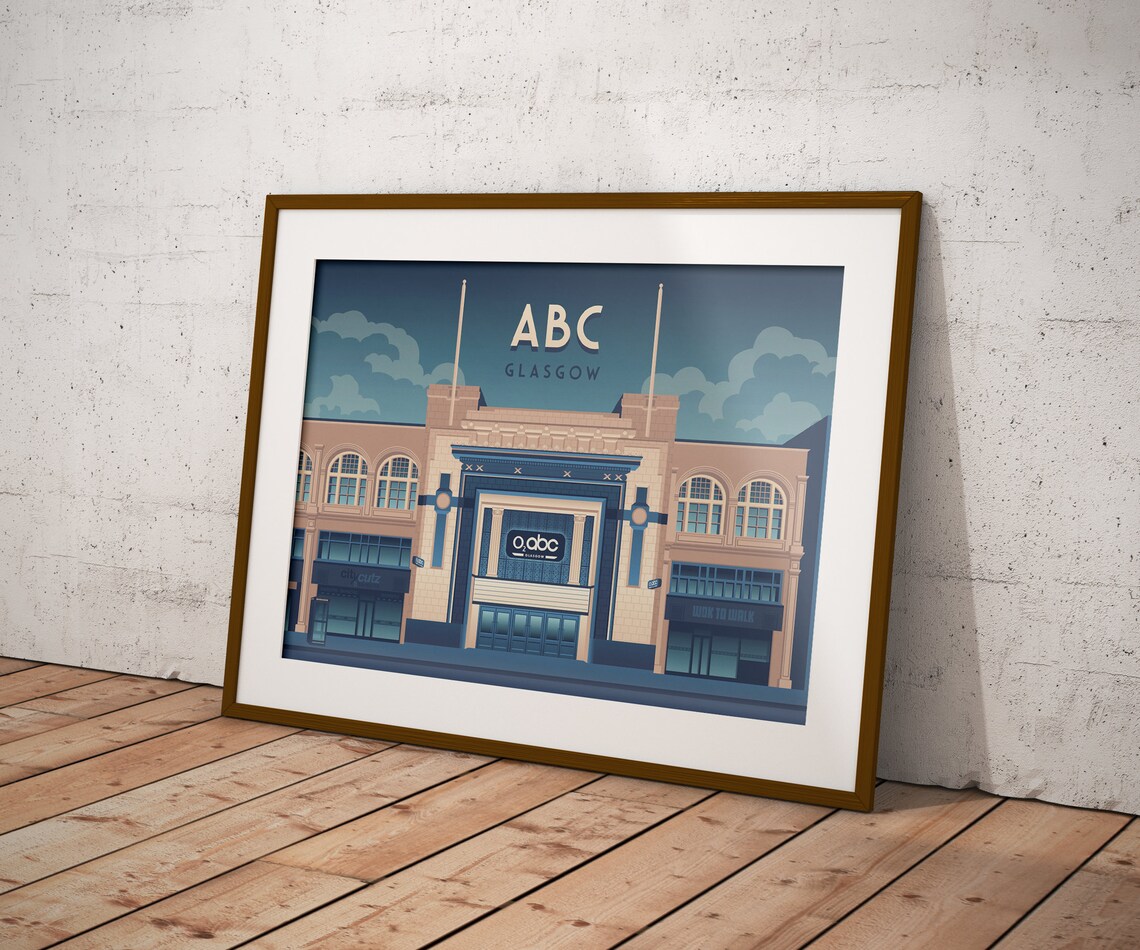 Glasgow Art Print, Sauchiehall Street Music Venues - Image 3
