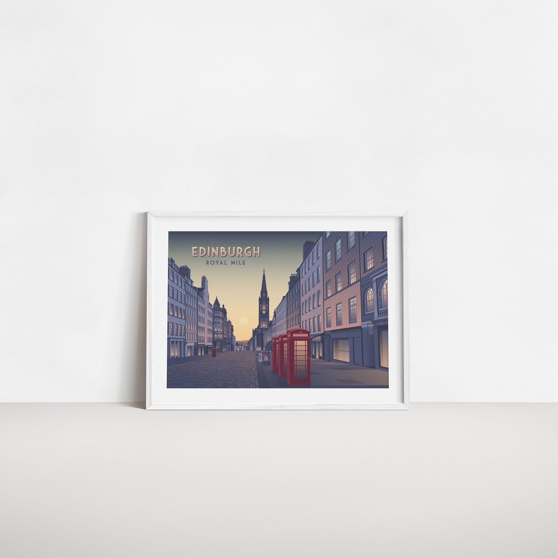Edinburgh Royal Mile Travel Poster Scotland Travel Print Edinburgh Fringe Festival Architecture City Skyline Scottish Wall Art Decor - Image 2