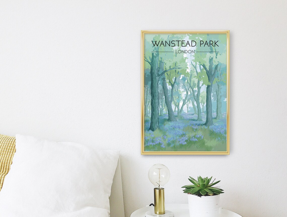 Wanstead Park London Vintage Travel Poster - Image 3