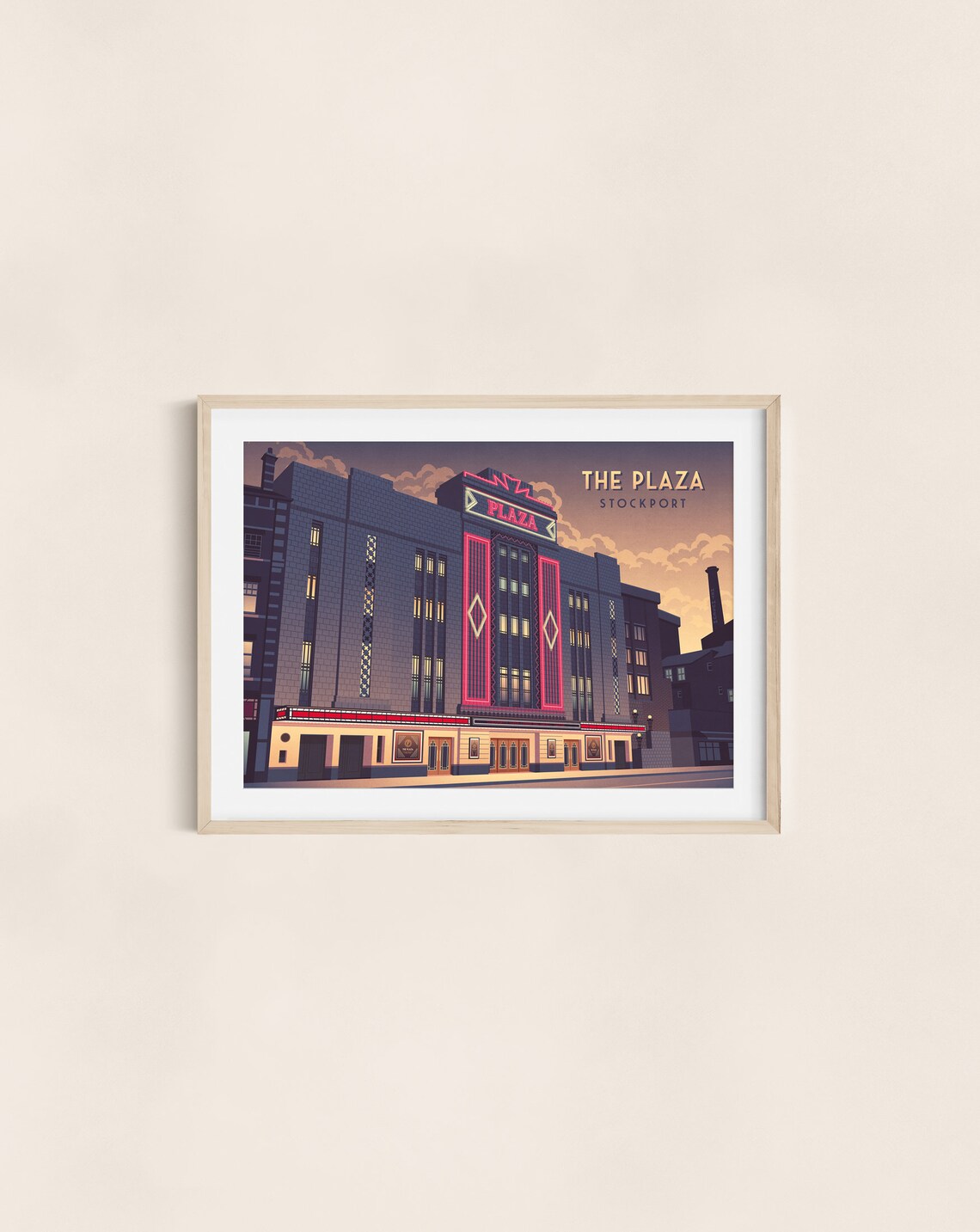 Stockport Plaza Poster, Art Deco Theatre Architecture - Image 3