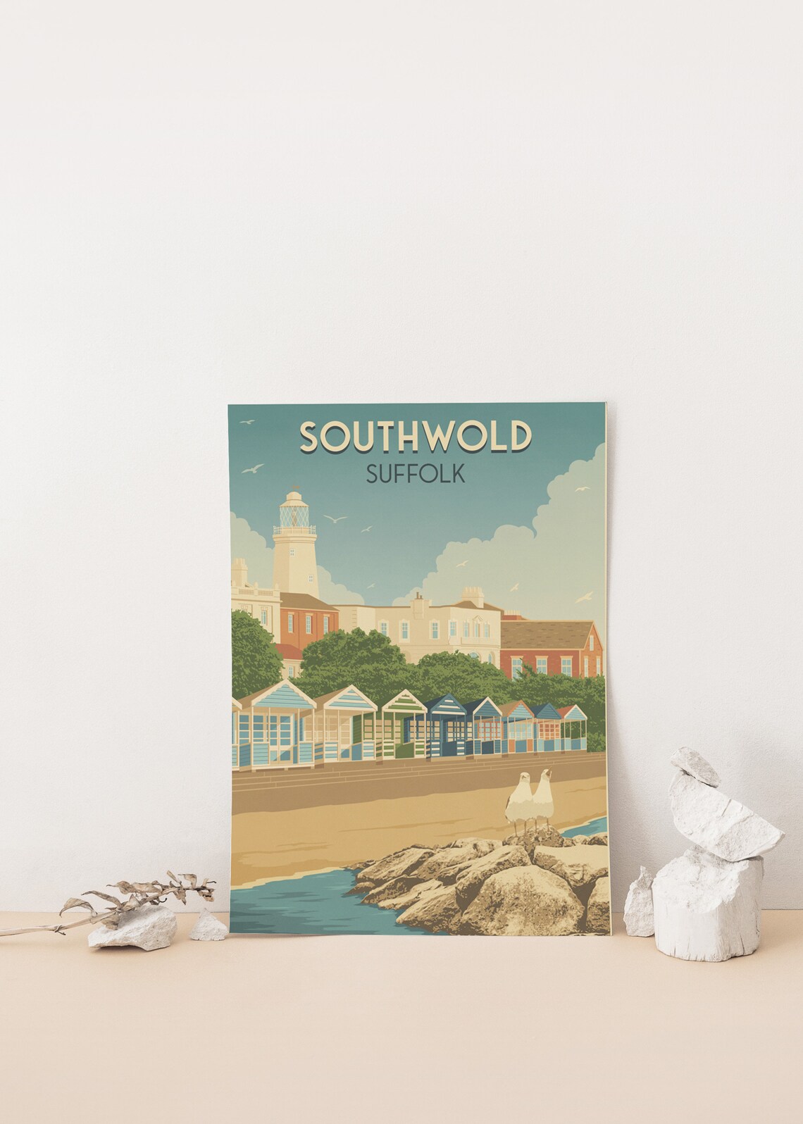 Southwold Suffolk Vintage Travel Poster, Seaside Print - Image 4