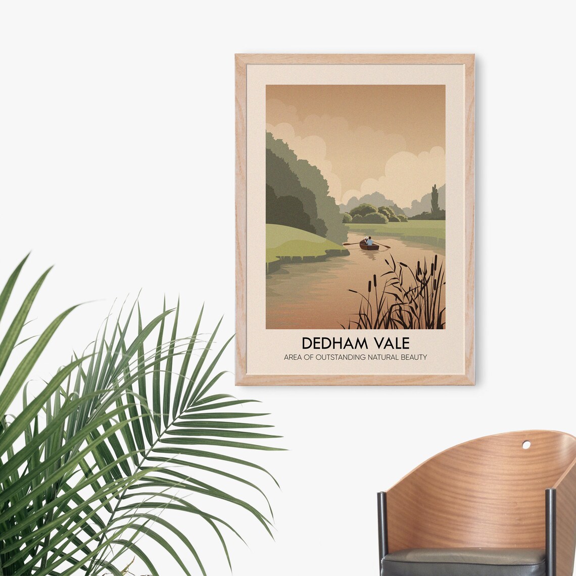 Dedham Vale Vintage Travel Poster, Essex Suffolk River - Image 3