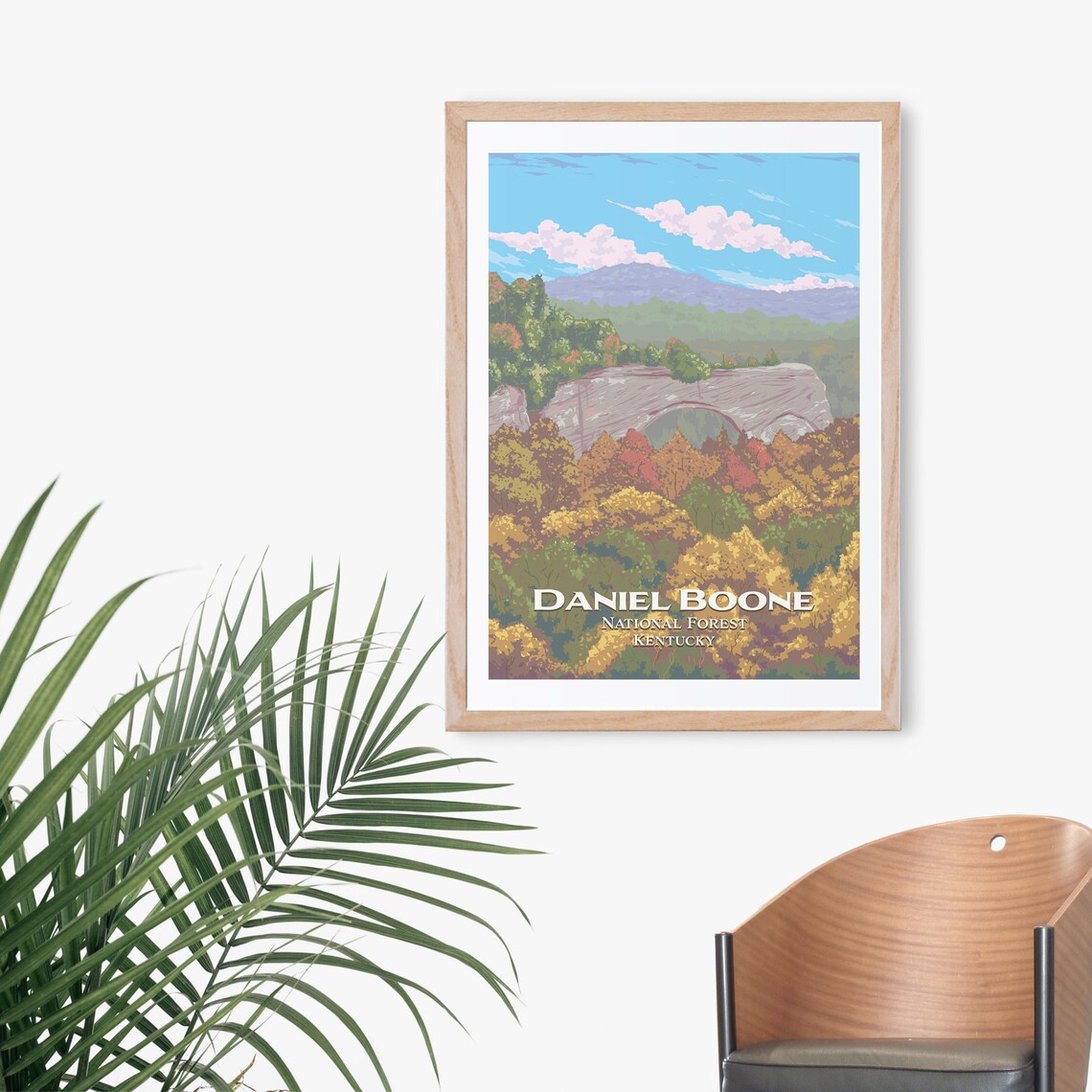 Daniel Boone National Forest Vintage Travel Poster - Image 3