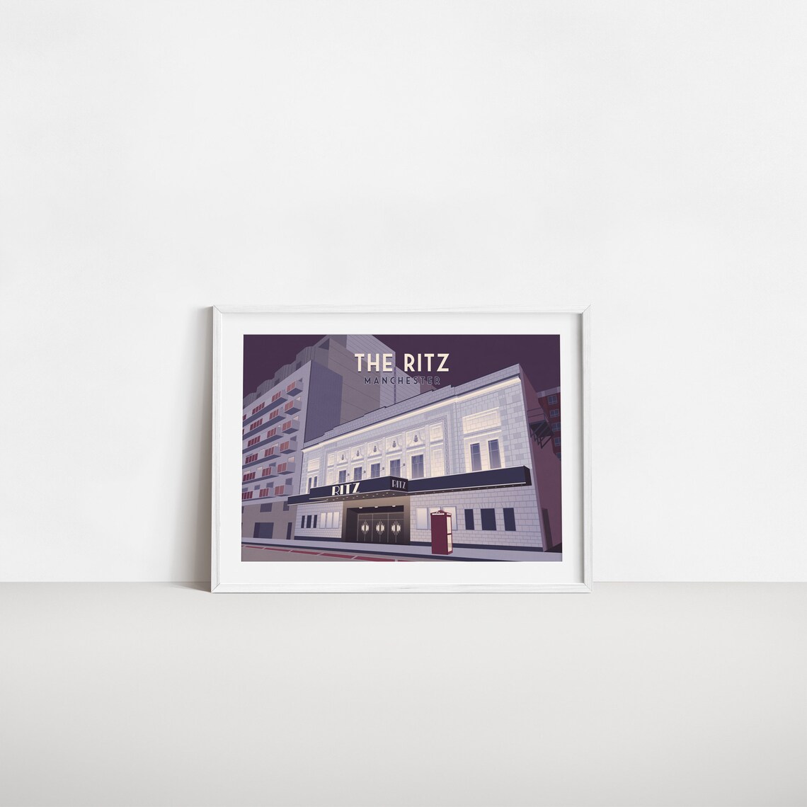The Ritz Manchester Vintage Travel Poster, Art Deco - Image 2