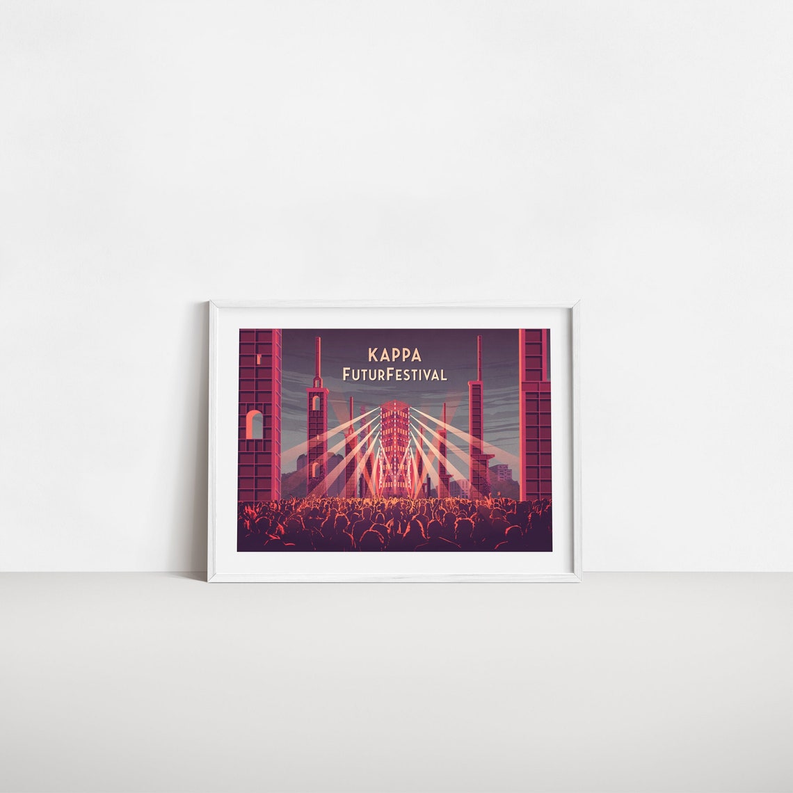 Kappa FuturFestival Turin Electronic Dance Music Crowd Poster - Image 2