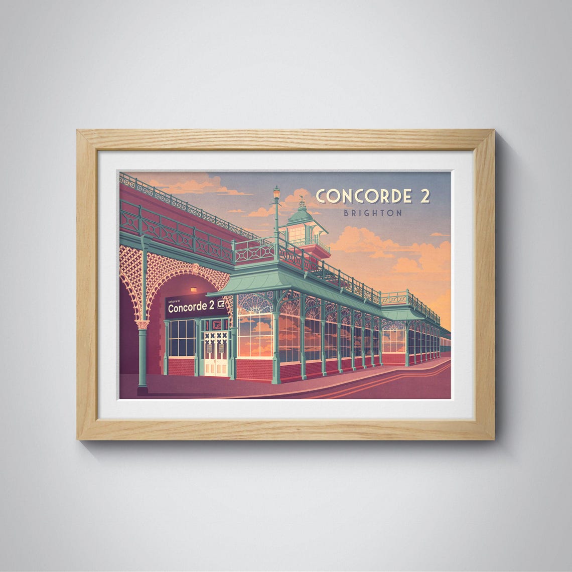 Concorde 2 Brighton Poster Iconic Music Venue Wall Art Vintage Concert Poster Decor Nightclub Print Nightlife Art Great Escape Festival - Image 3