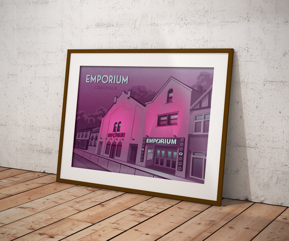 Emporium Coalville Nightclub Poster Leicester Trance Music Passion Storm Music Venue Print Architecture Print Rave Culture 90s - Image 3