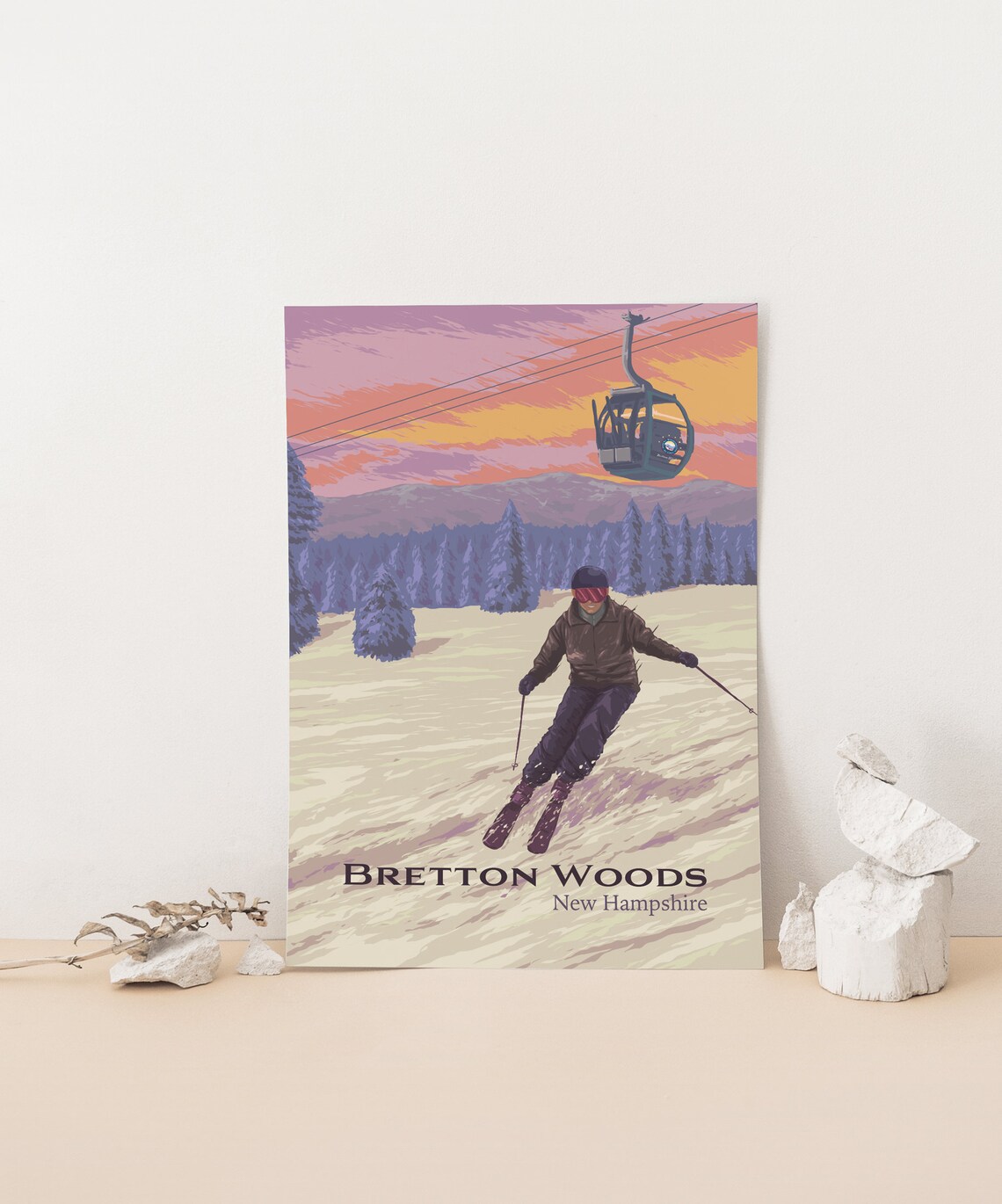 Bretton Woods Mountain Resort Travel Poster, New Hampshire - Image 4