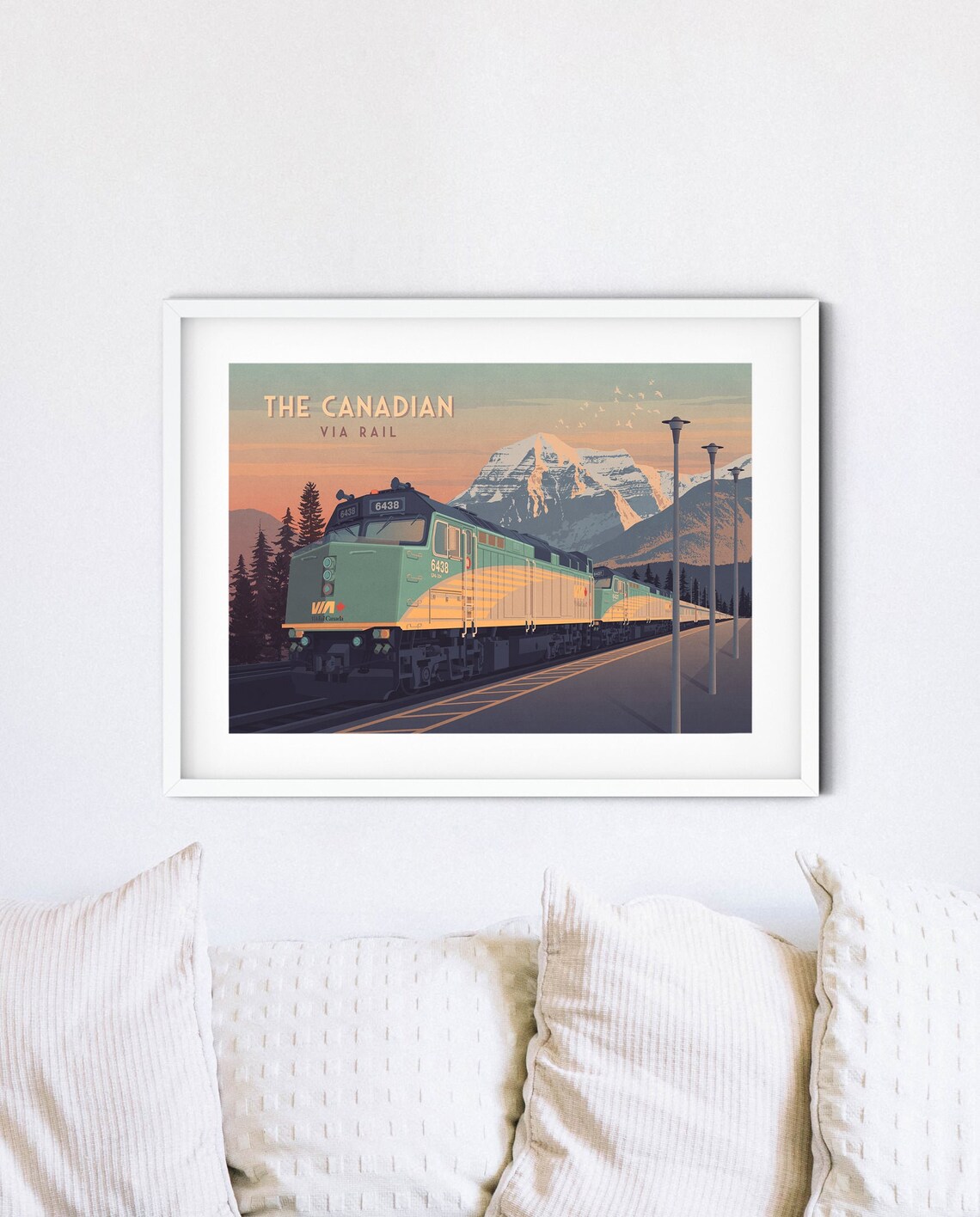 Canadian Train Via Rail Vintage Travel Poster Print - Image 4