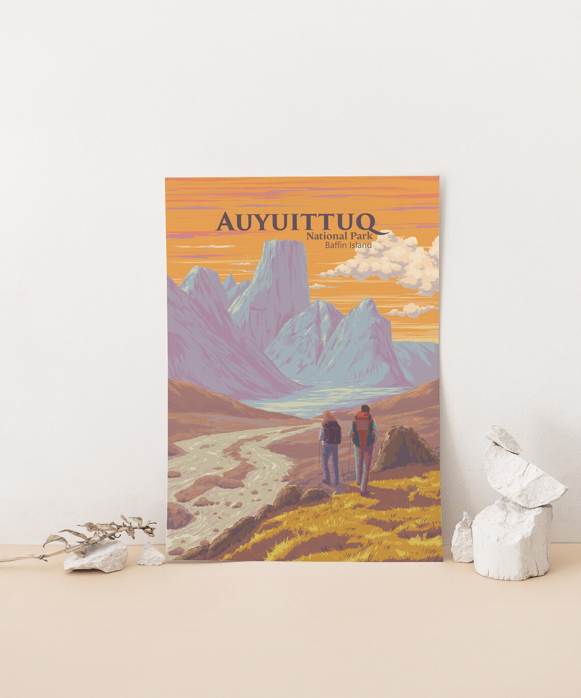 Auyuittuq National Park Vintage Travel Poster - Image 4