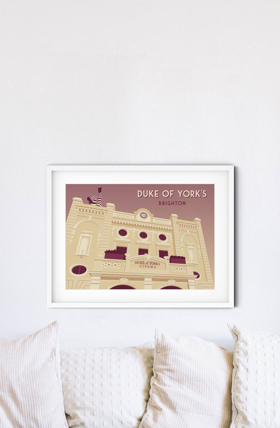 Duke of Yorks Cinema Brighton Historic Facade Retro Style Travel Poster - Image 2