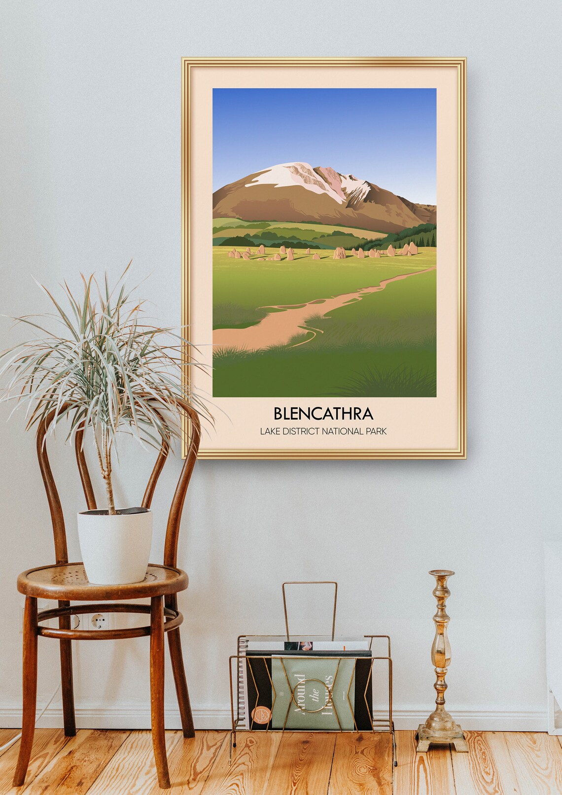 Blencathra Vintage Travel Poster, Lake District - Image 2