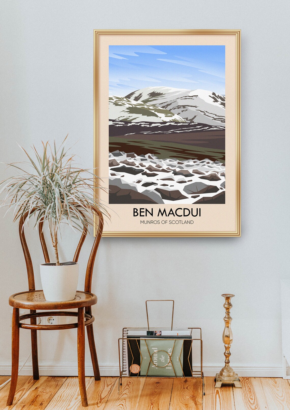 Ben Macdui Vintage Travel Poster, Scottish Mountains - Image 2
