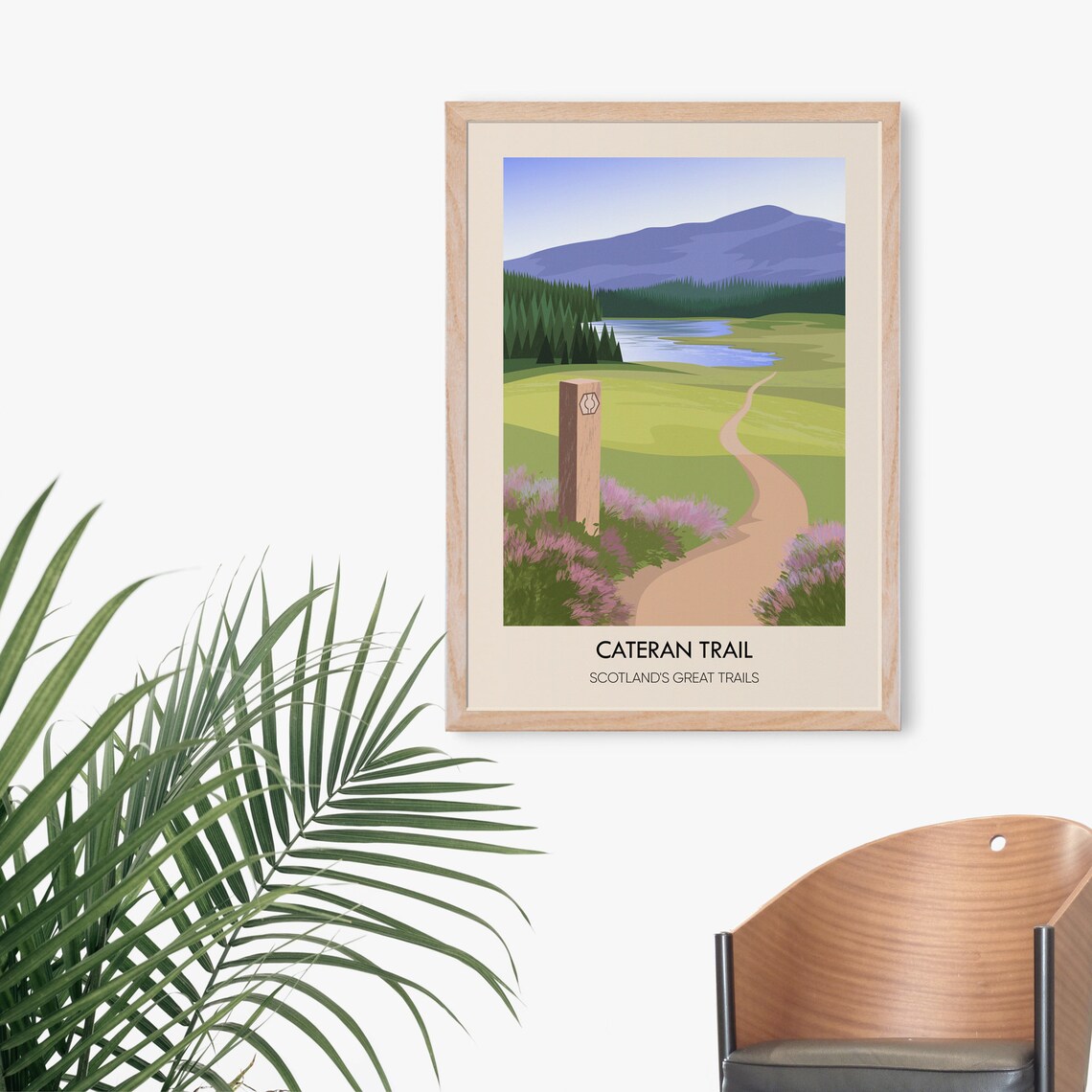 Cateran Trail Scotland Great Trails Hiking Path Vintage Travel Poster - Image 3