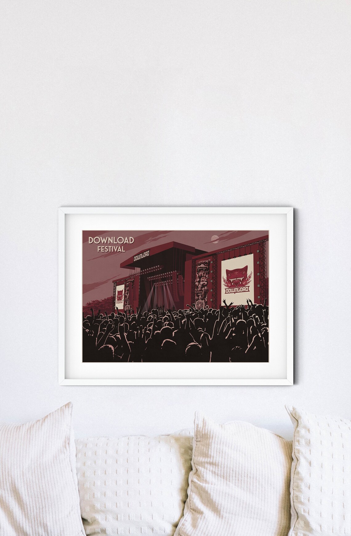 Donington Park Music Festival Poster Art Print - Image 4