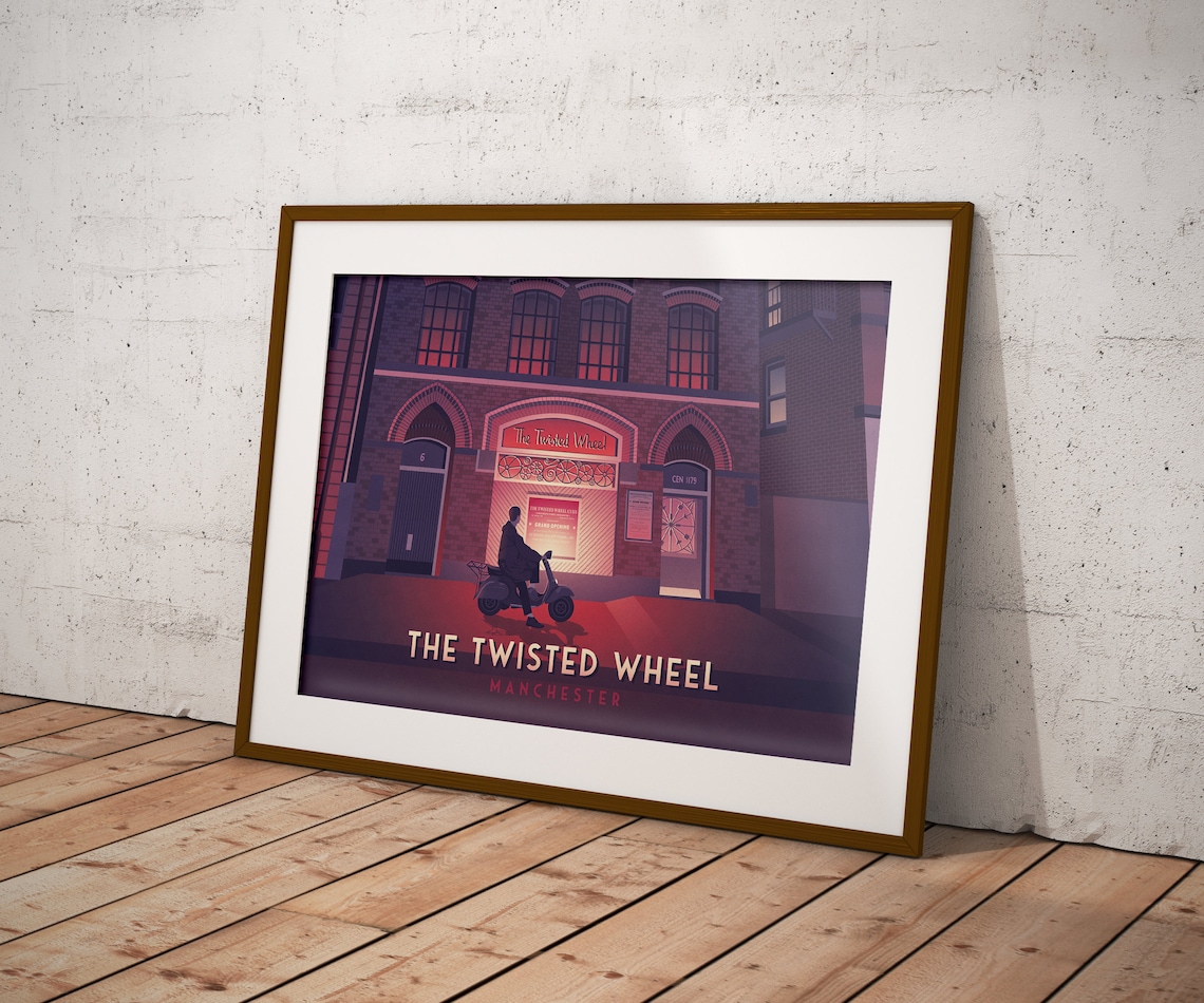 The Twisted Wheel Northern Soul Vintage Travel Poster - Image 3