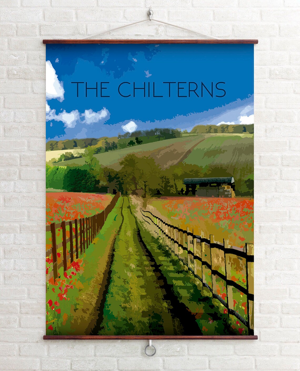 The Chilterns Vintage Travel Poster Art Print - Image 4