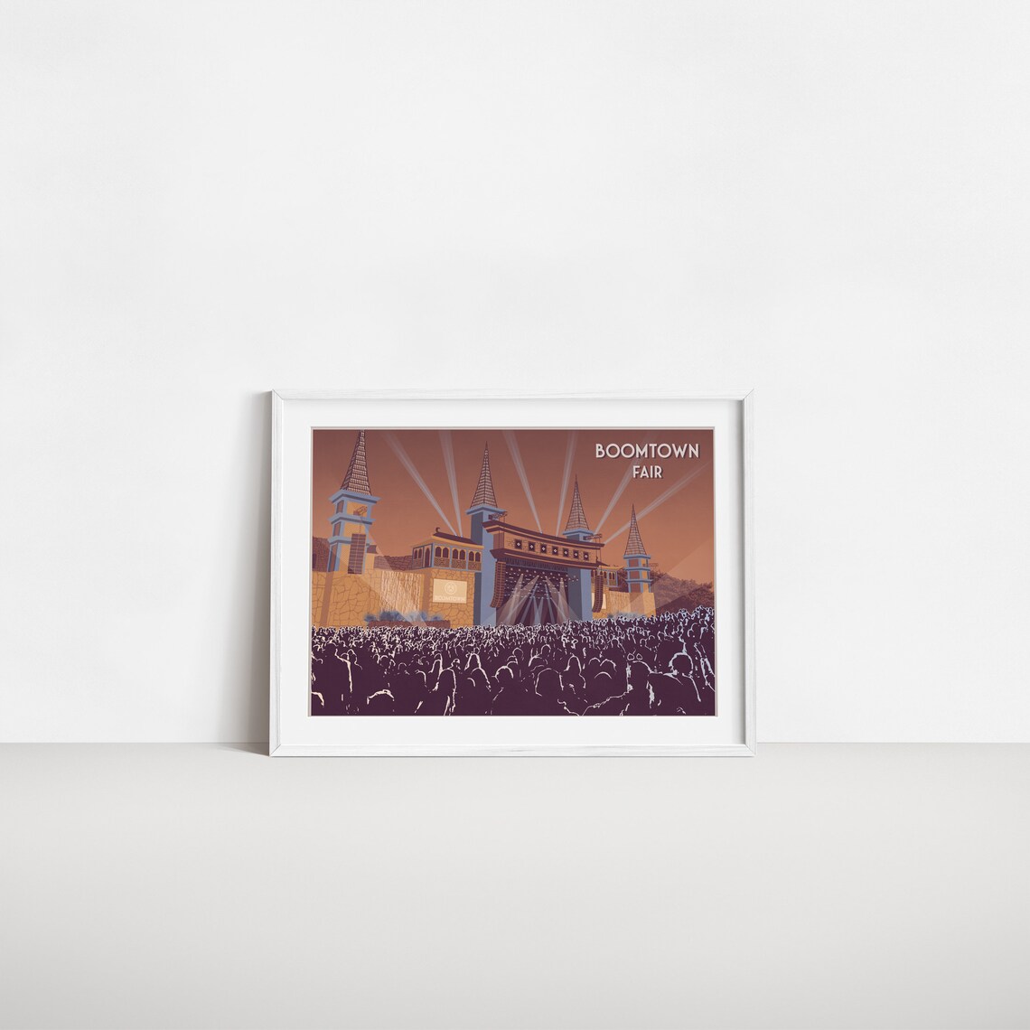 Boomtown Festival Poster, Winchester Hampshire Travel Poster - Image 2
