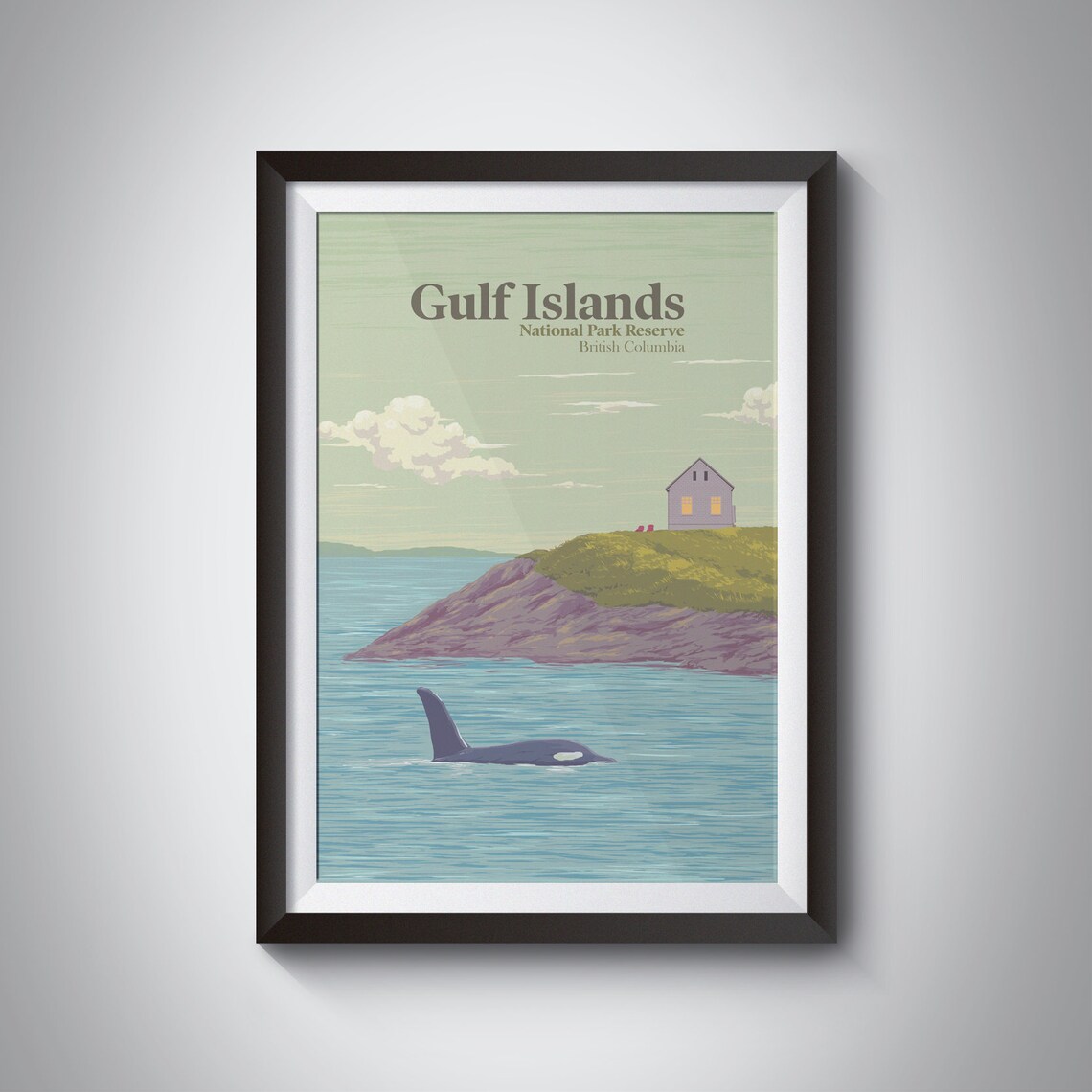 Gulf Islands National Park Reserve Travel Poster, Canada