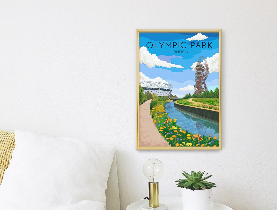 Olympic Park London Travel Poster, Stratford London - Image 3