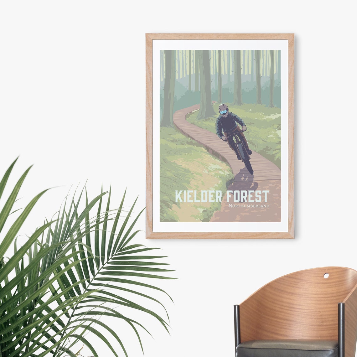 Kielder Forest Mountain Biking Trail Centre Northumberland MTB Poster - Image 3