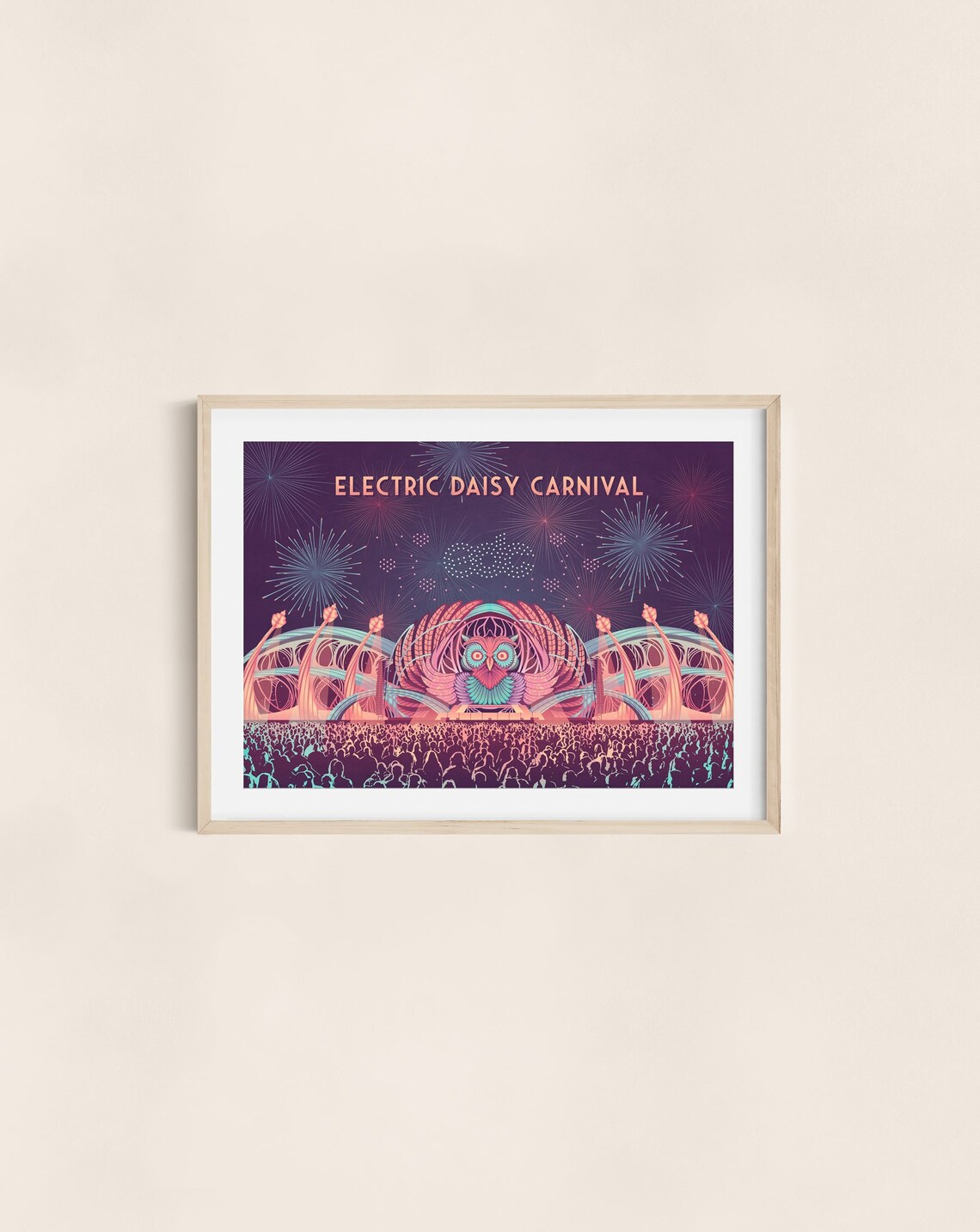 EDC Las Vegas Travel Poster, Electric Daisy Carnival - Image 3