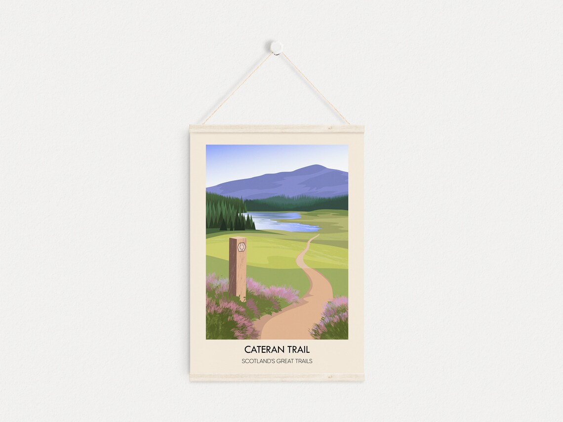 Cateran Trail Scotland Great Trails Hiking Path Vintage Travel Poster - Image 4