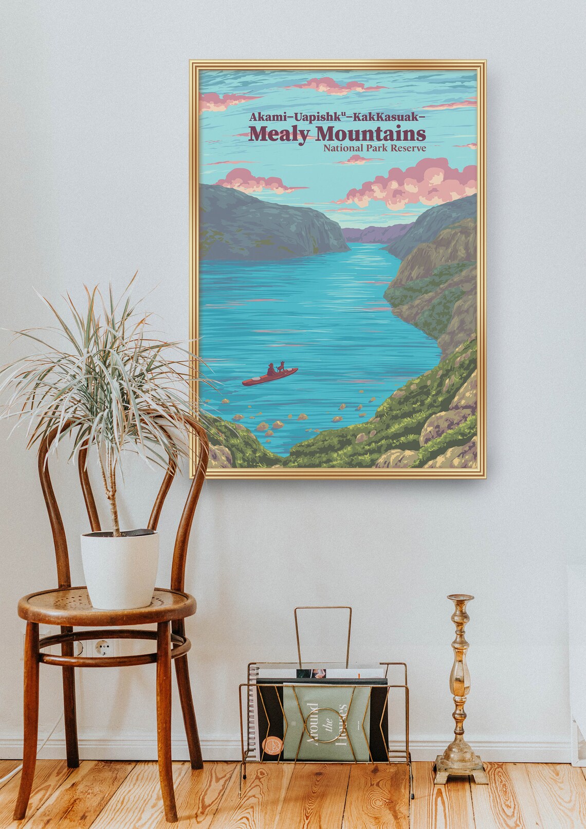 Akamiuapishkkakkasuak Mealy Mountains National Park Reserve Poster Canada Newfoundland And Labrador Lake Melville Travel Print Art - Image 2