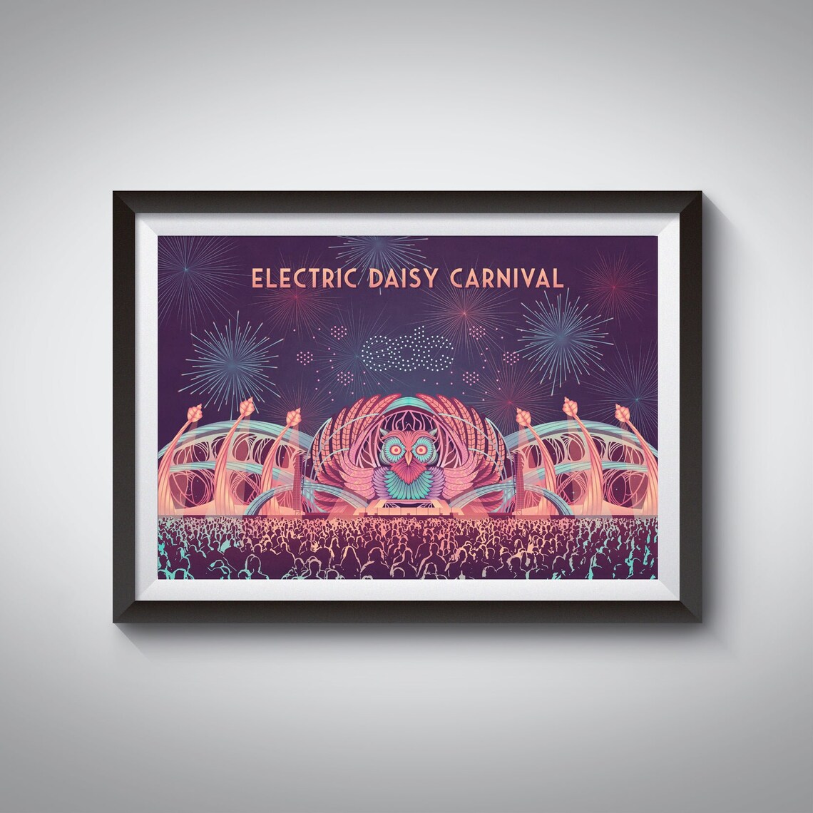 EDC Las Vegas Travel Poster, Electric Daisy Carnival