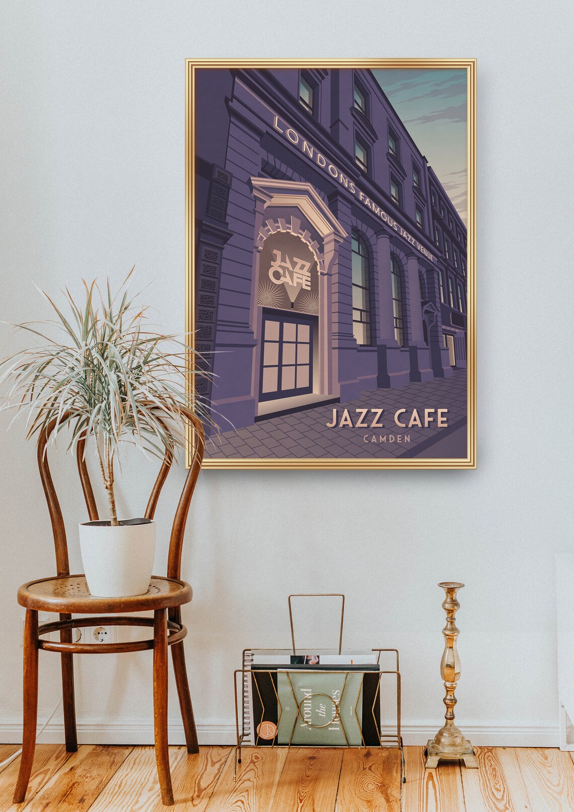 Jazz Cafe London Vintage Travel Poster Print - Image 2