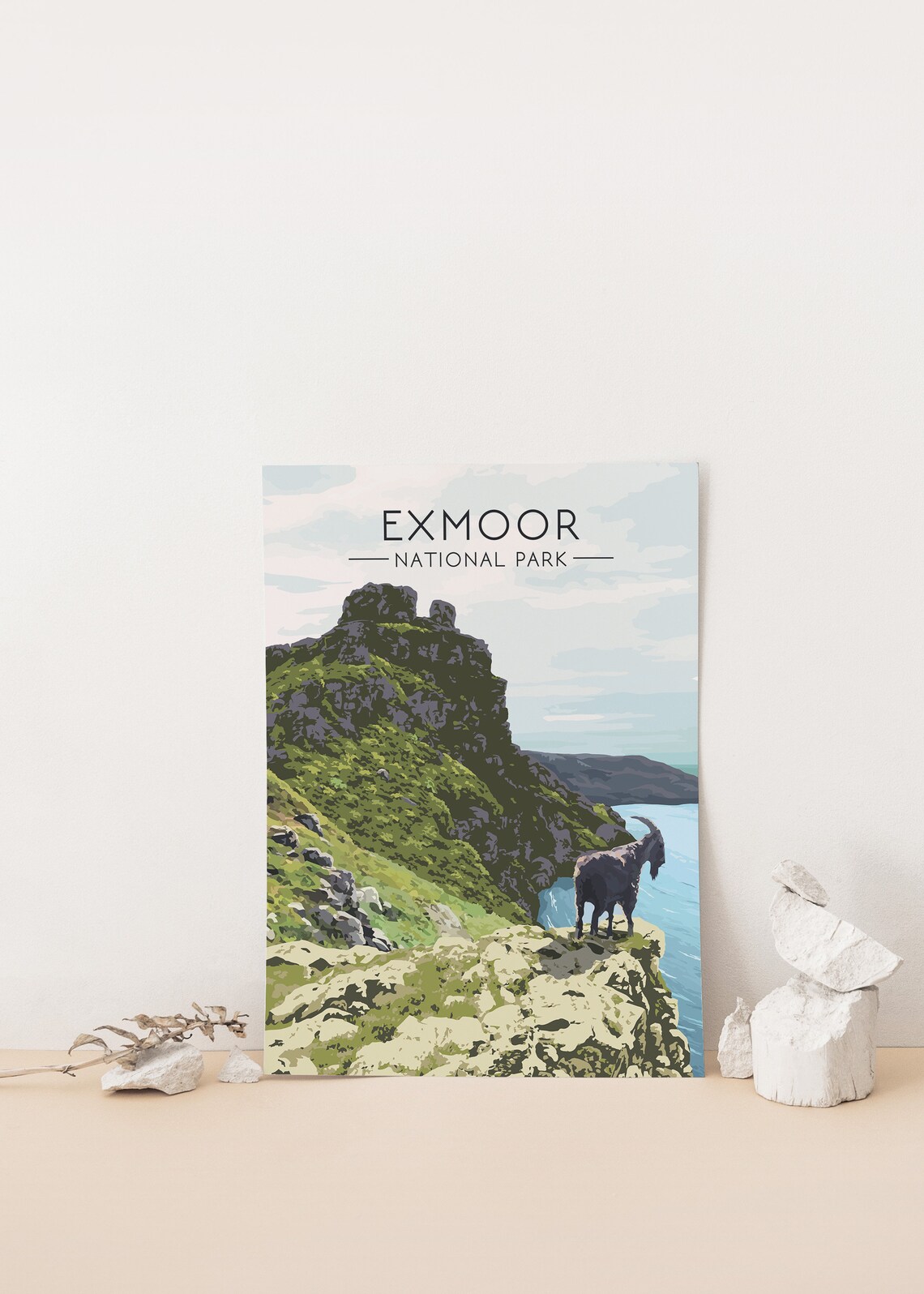 Exmoor National Park Travel Poster, Somerset Devon - Image 4