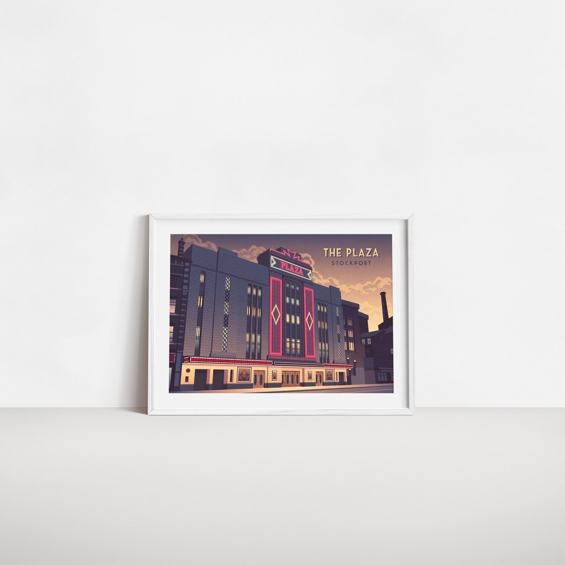 Stockport Plaza Poster, Art Deco Theatre Architecture - Image 2