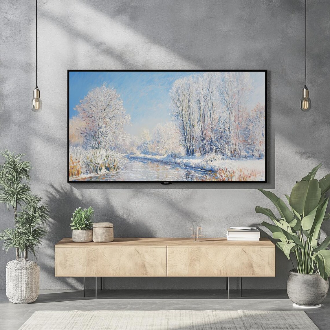Winter Tv Art For Frame Tv Vintage Oil Painting Instant Frame Tv Art Vintage Winter Vibes Art Screensaver Snow Frame Tv Art