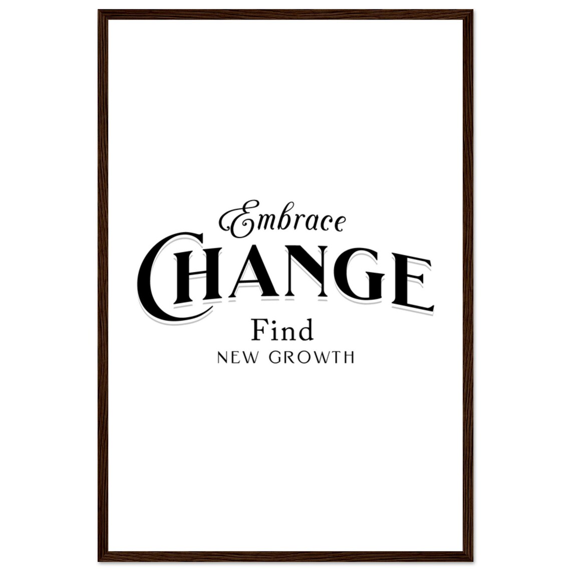 Embrace Change Find New Growth Elegant Script And Serif Quote Poster - Image 4
