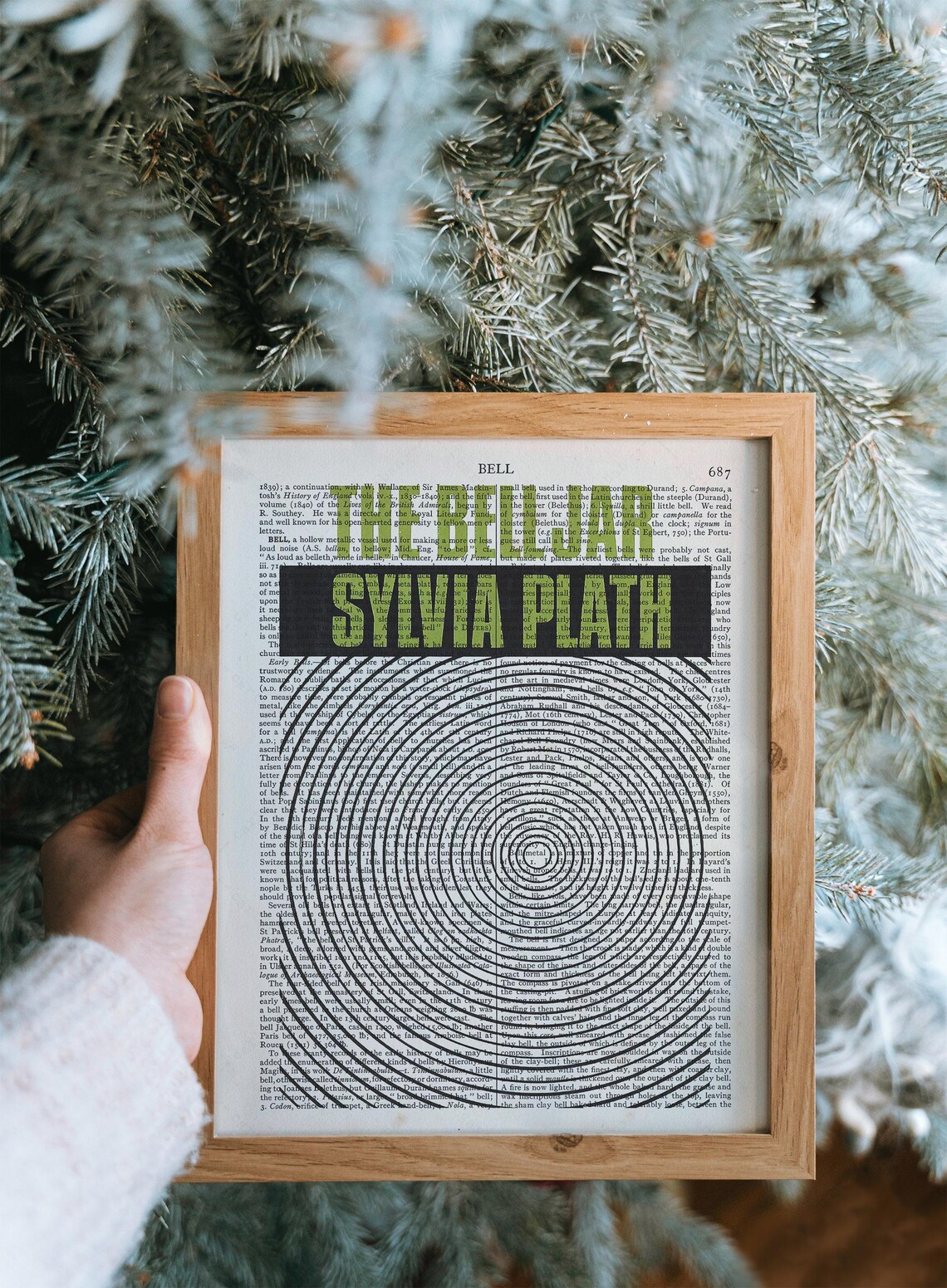 The Bell Jar Sylvia Plath Literary Dictionary Page Vintage Art Print - Image 2