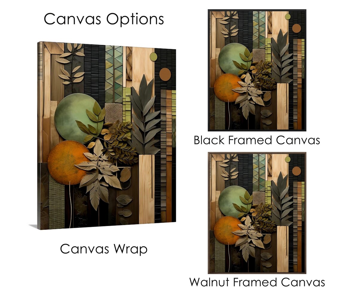 Boho Earthtones Botanical Art Print, Bedroom Decor - Image 2