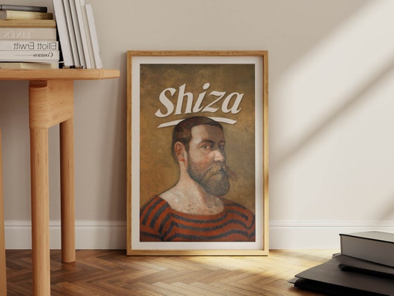 Shiza Painting Bathroom Art Funny Bathroom Print Vintage Style Guest Bathroom Decor Toilet Humor Wall Art Amusing Dad Gift For Him