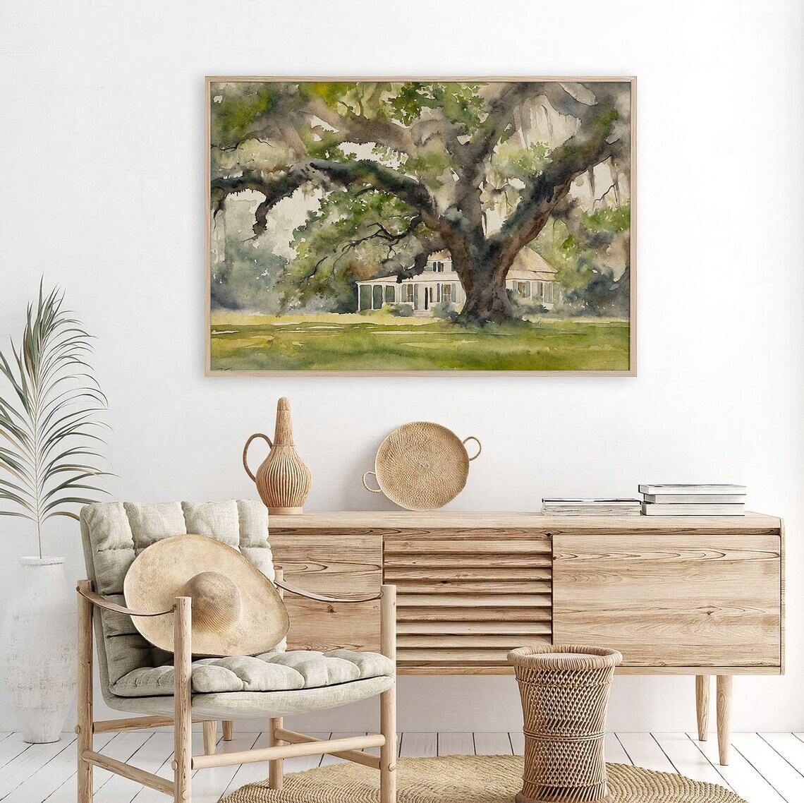 Audubon Park, New Orleans Watercolor Art Print - Image 5