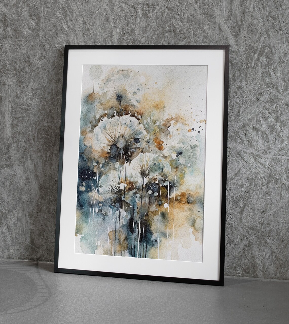 Dandelion Watercolor Wildflower Botanical Art Print - Image 3
