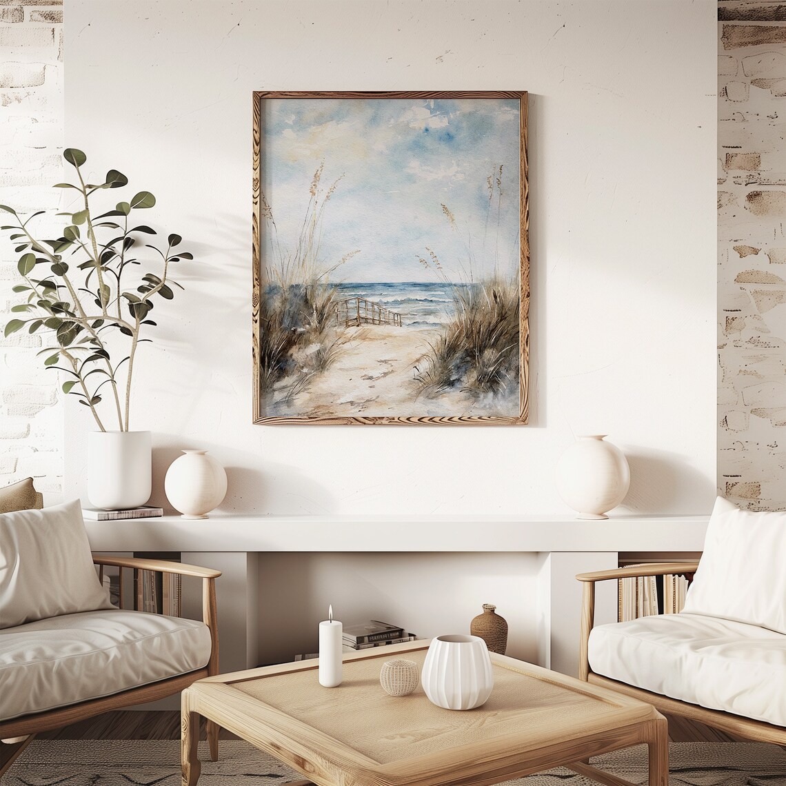 Provincetown Coast Watercolor Art Print, Massachusetts - Image 2