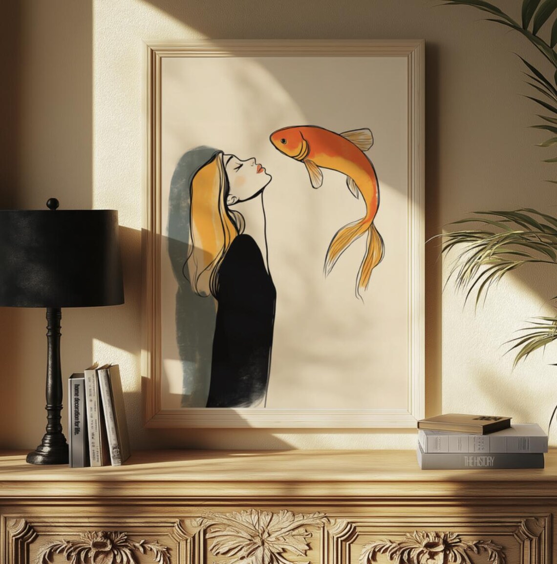 Pisces Zodiac Sign Astrology Illustration, Poster - Image 3