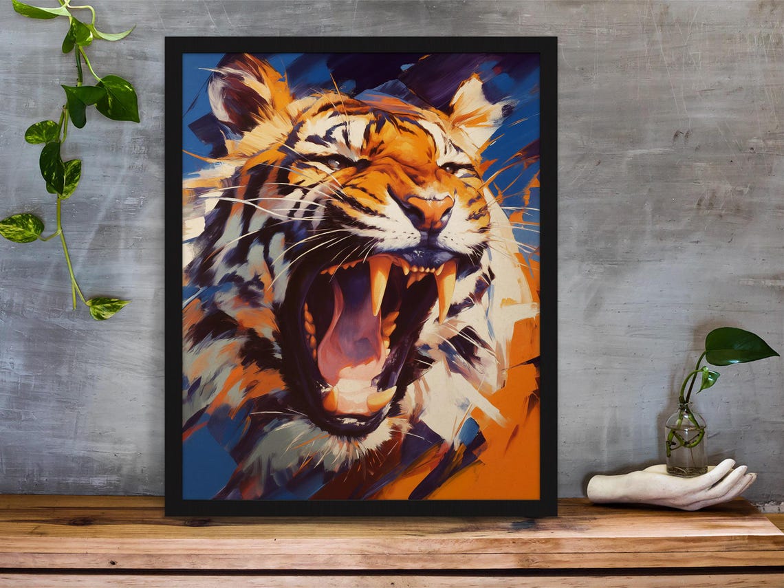 Wildcat Panther Gift For Her Bold Apex Cat Decor Bengal Tiger Wildlife Cat - Image 6